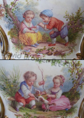 Pair of Sevres vases and covers