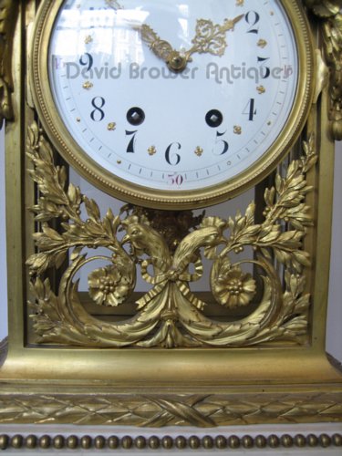 Ormolu and marble clock