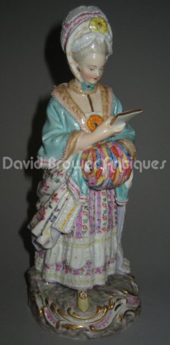 Meissen figure entitled The Racegoers Companion