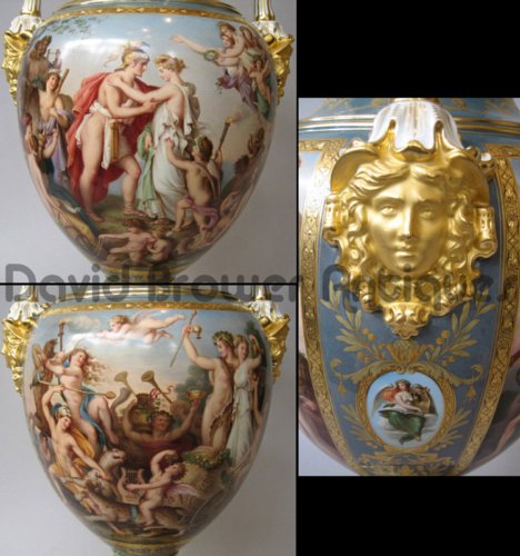 A Meissen Vase both rare & beautifully decorated