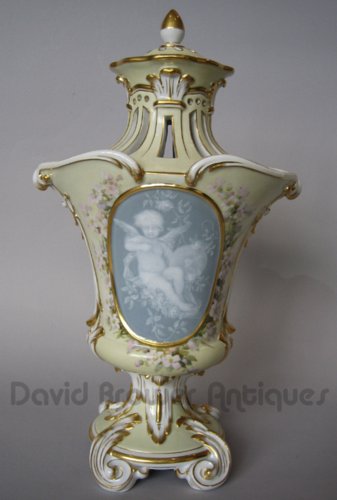 A superb Meissen Pate Sur Pate vase