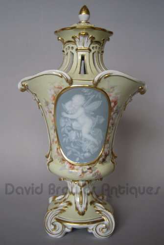 A superb Meissen Pate Sur Pate vase