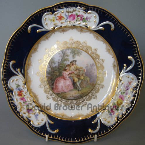 A very fine SET OF 6 Meissen plates