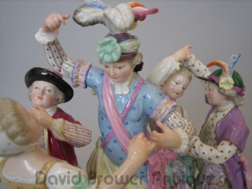 Meissen group of the dance lesson