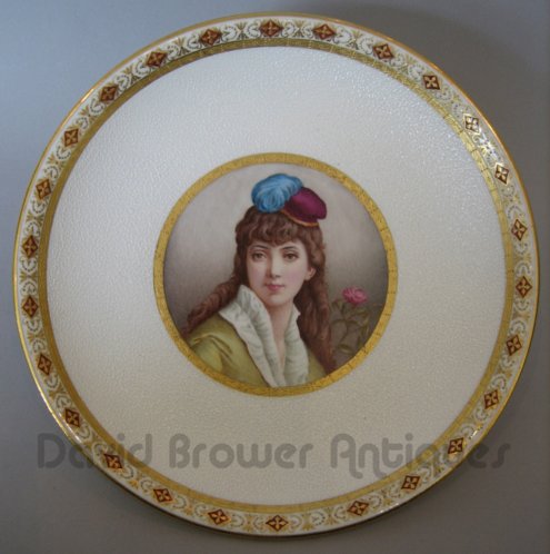 Minton porcelain portrait plate