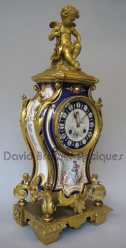 Fine quality Sevres clock