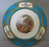 Fine Minton plate with watteau scene