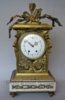 Ormolu and marble clock