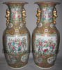 Pair of large Canton vases