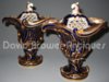 Pair of Meissen vases in the diamond form