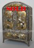 A fine silver, lacquer a shibayama cabinet