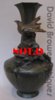Japanese bronze vase surmounted by a eagle