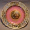 Meissen reticulated plate with Watteau scene