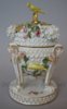 An unusual Meissen schneeballen inkwell