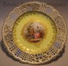 Meissen reticulated plate with Watteau scene